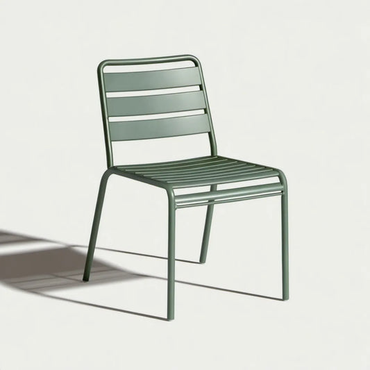 Zielone krzesło stalowe 45 × 52 × 82 cm